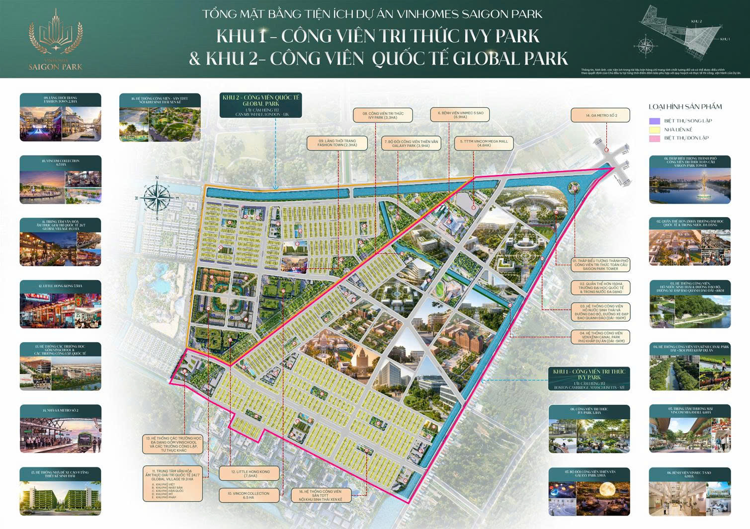 Mặt Bằng Vinhomes Saigon Park Hóc Môn